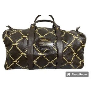 Rare Vintage Longchamp Horsebit leather Boston bag